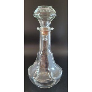 Vintage Glass Cruet Bottle with Stopper